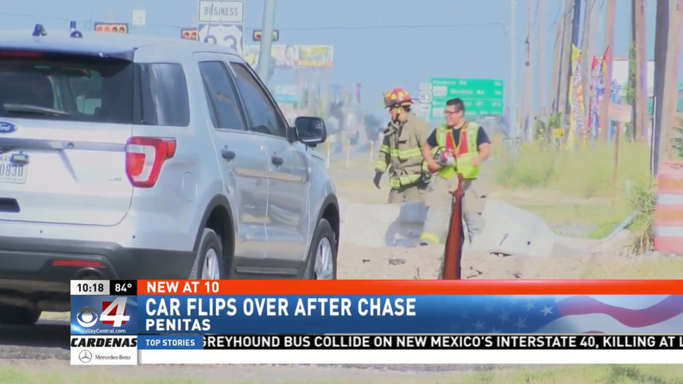 High Speed Chase Ends in a Rollover