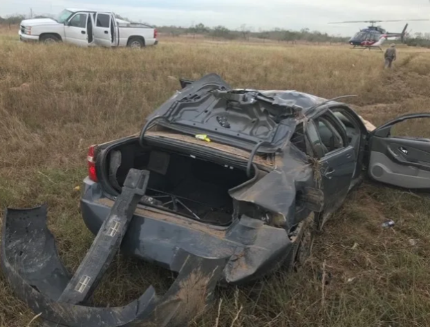 Authorities Investigate a Rollover Car Accident Near County Line